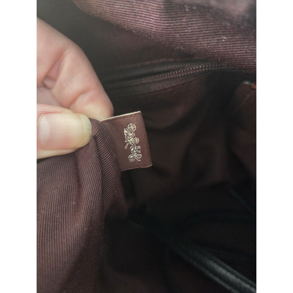 Coach KACEY Satchel SIGNATURE Canvas + Leather C6230 Brown/Black Crossbody - Picture 8 of 10